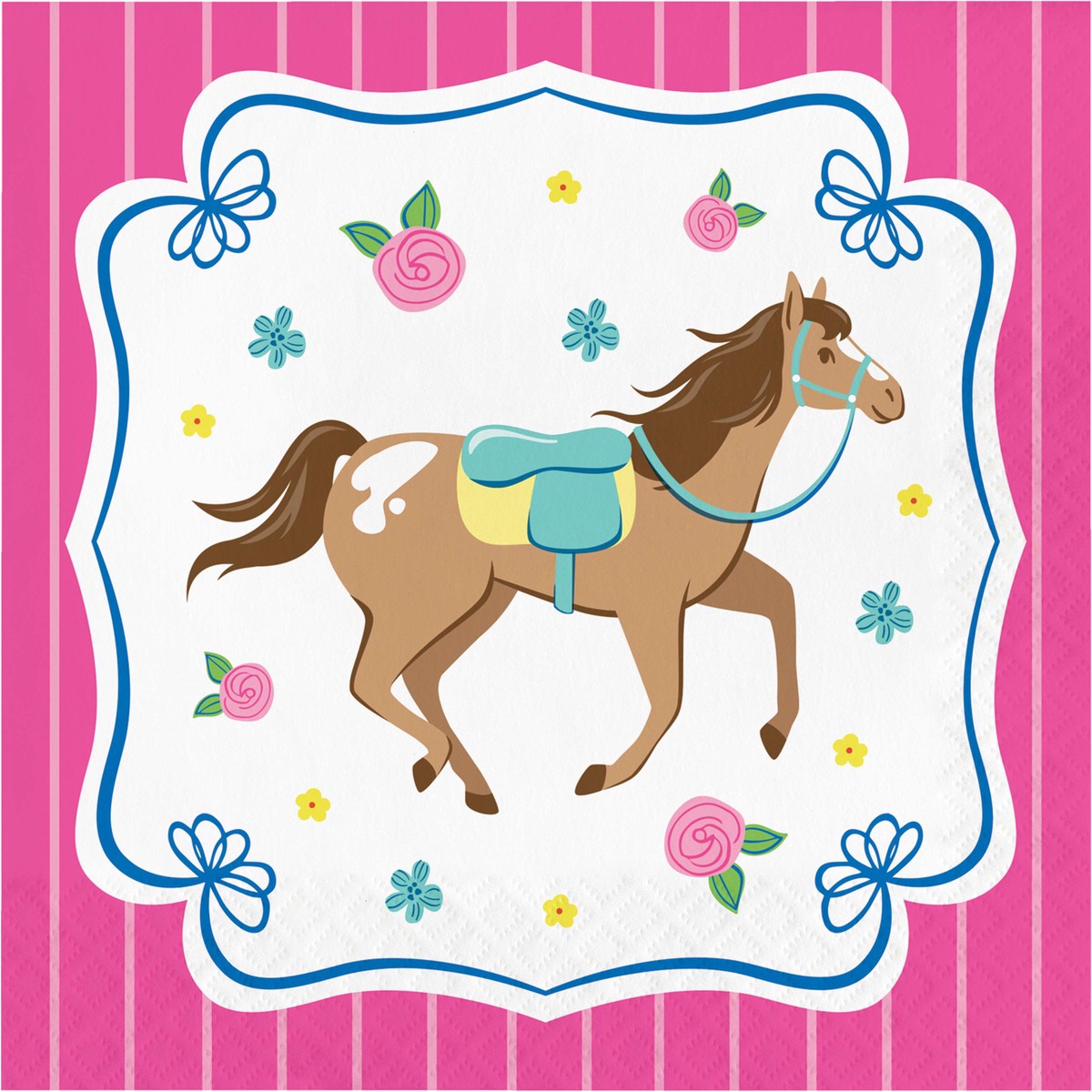 Horse Charm Luncheon Napkins (16/Pkg)