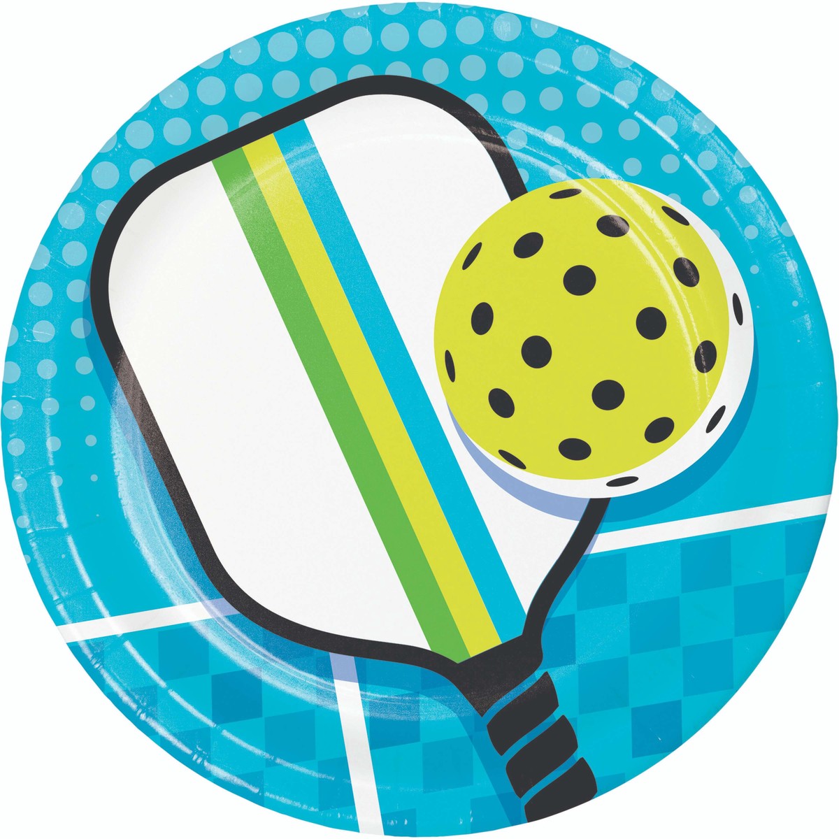 Sports Spirit Pickleball Dinner Plates 9" (8/Pkg)