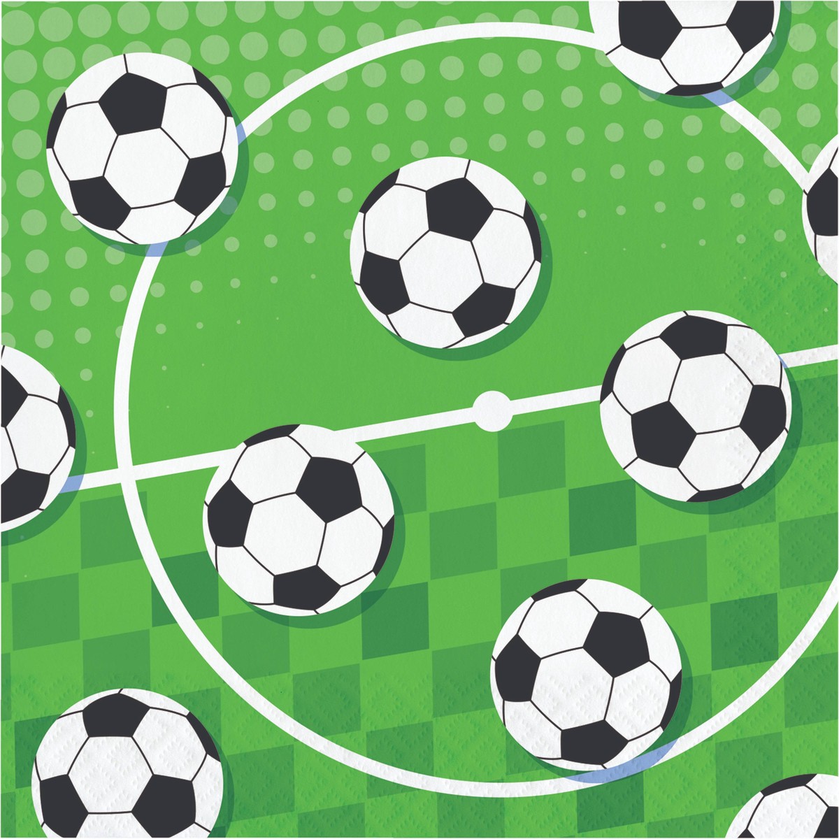 Sports Spirit Soccer Luncheon Napkins (16/Pkg)
