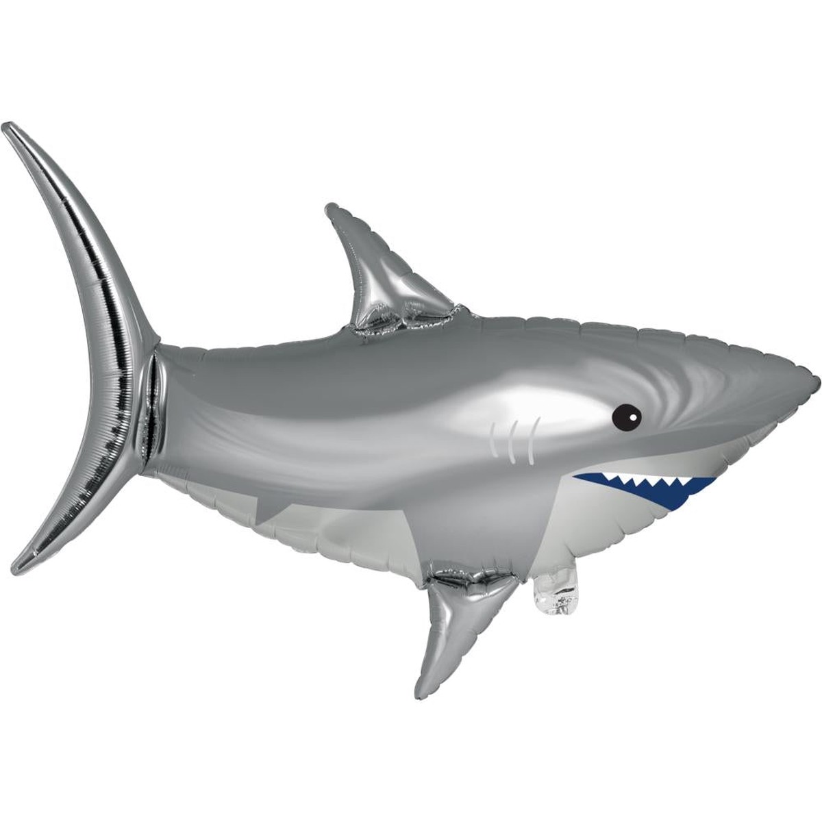 10/Case Bulk Shark Party Shaped Mylar Balloons
