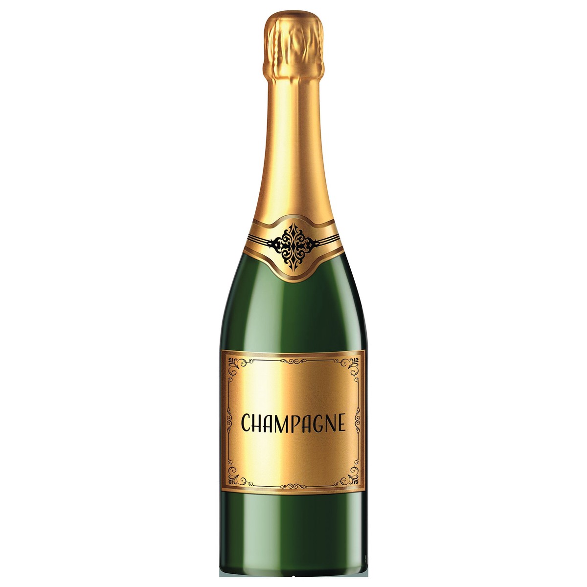 4 Pack Bulk Champagne Bottle Stand-Up Prop 4ft 10in New Year's & Awards