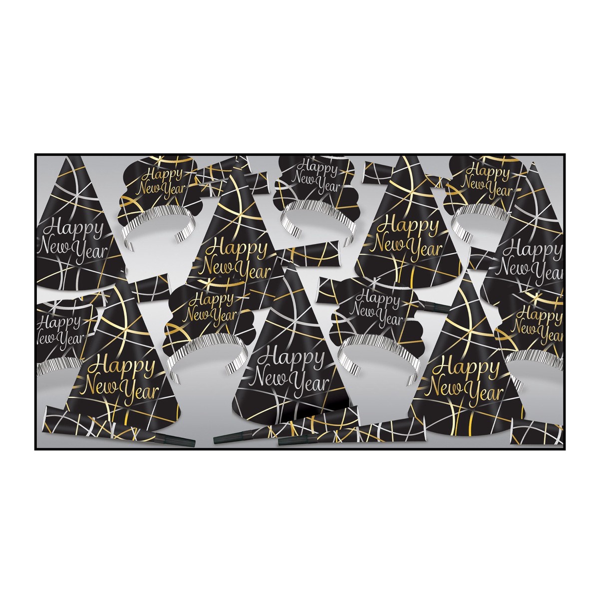 Silver & Gold New Year's Party Assortment 25 Guests