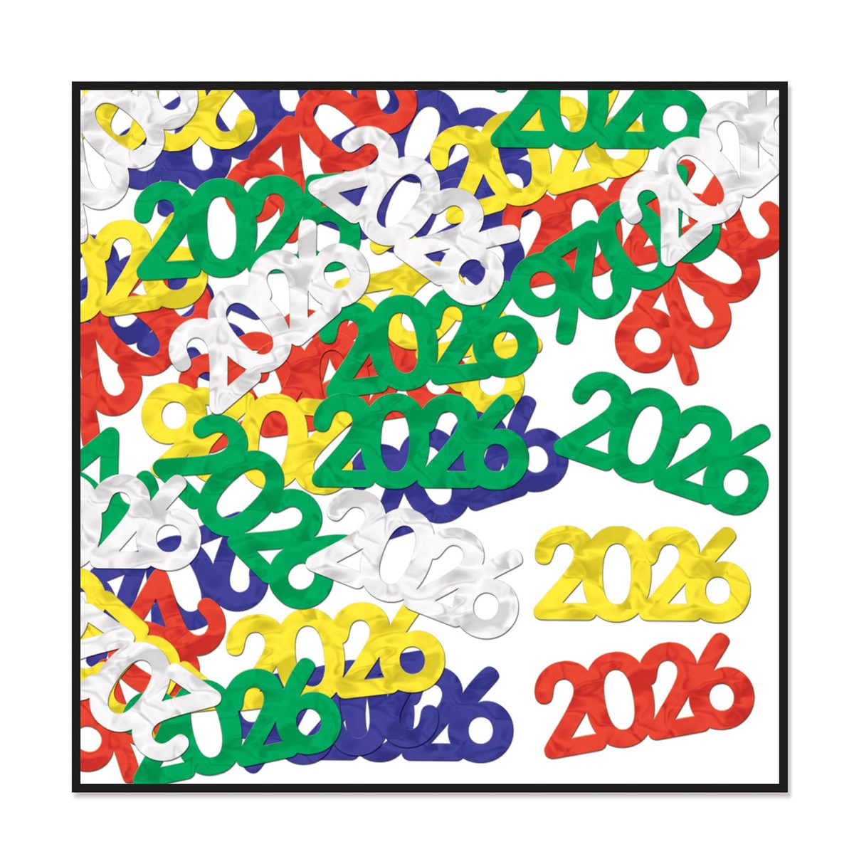 12 Pack Bulk Fanci-Fetti 2026 Silhouettes multi-color (0.5 Oz/Pkg)