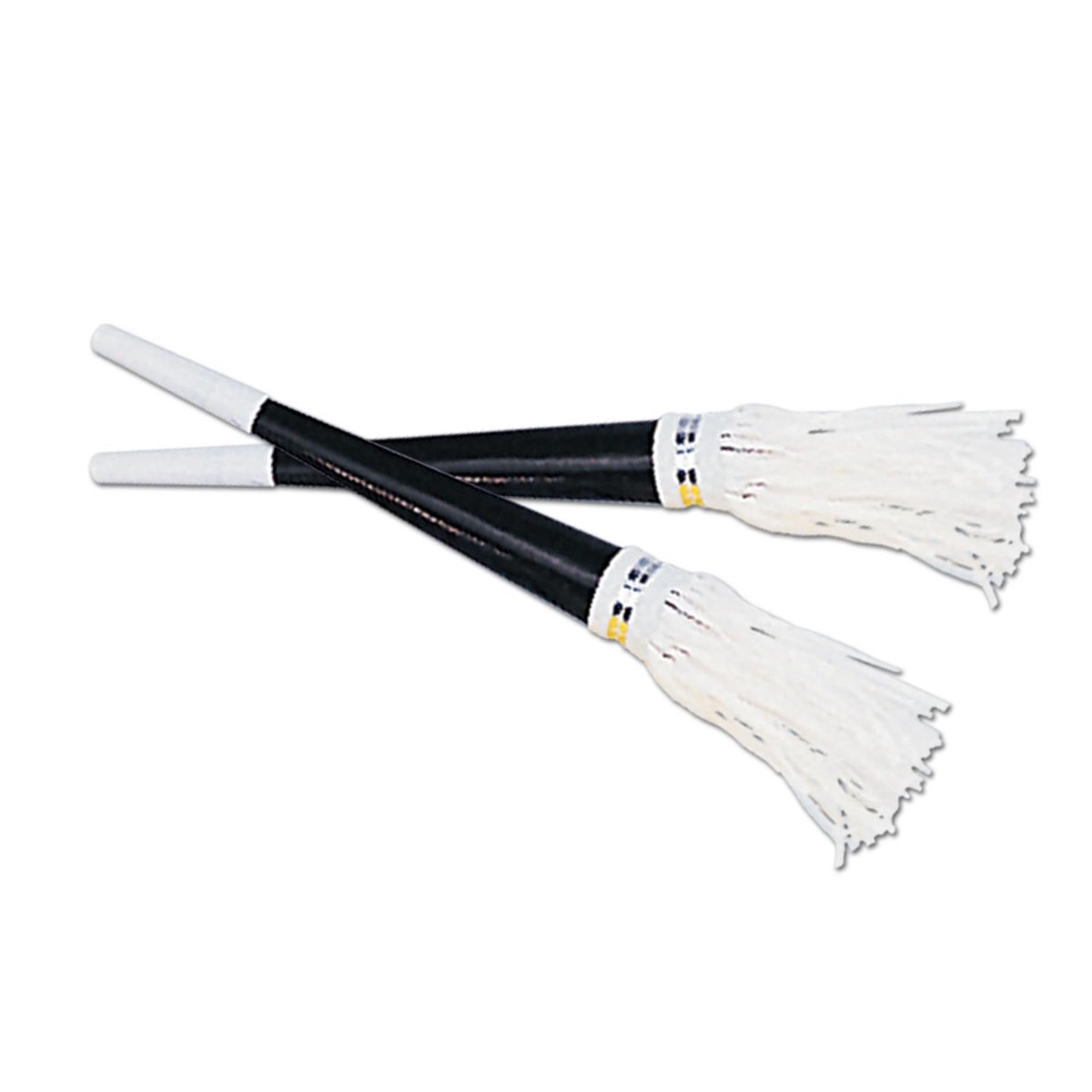 100 Pack Bulk Black New Years Party Horns with White Tassel