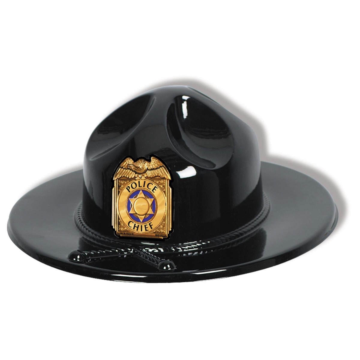 24 Pack Bulk Black Plastic Trooper Hat
