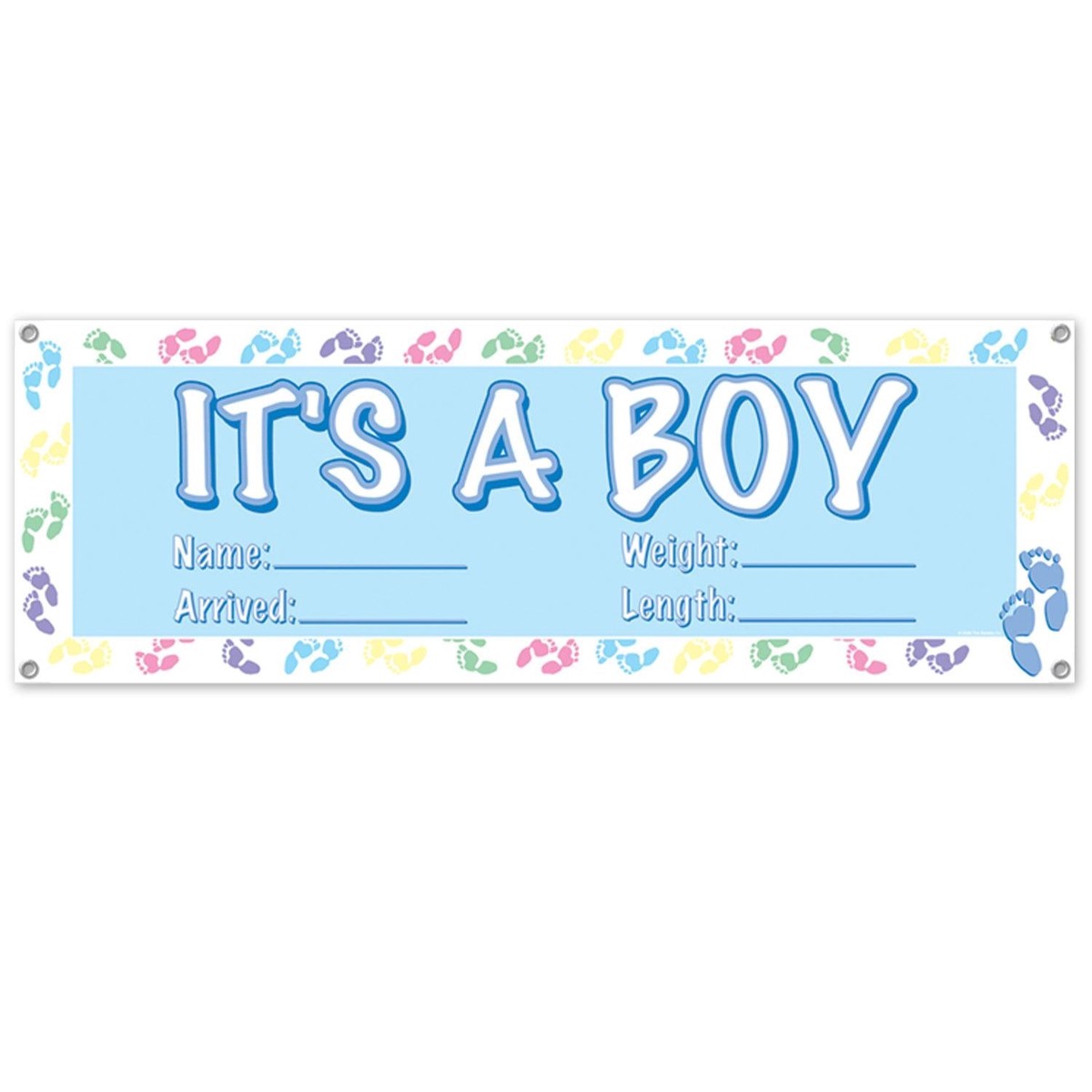 12 Pack Beistle It's A Boy Sign Banner