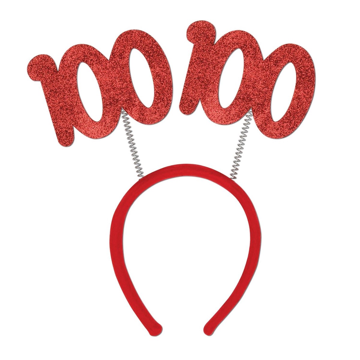 12 Pack Bulk 100th Birthday Party Glittered Boppers