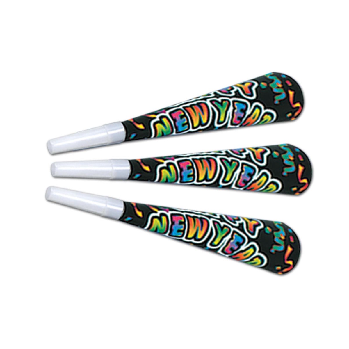 100 Pack Bulk New Yorker New Years Party Horns