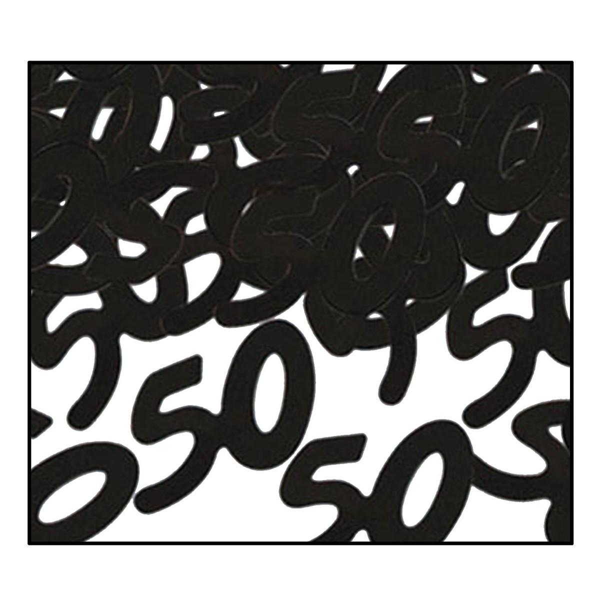 12 Pack Beistle Confetti 50th Birthday Party Silhouettes black (0.5 Oz/Pkg)