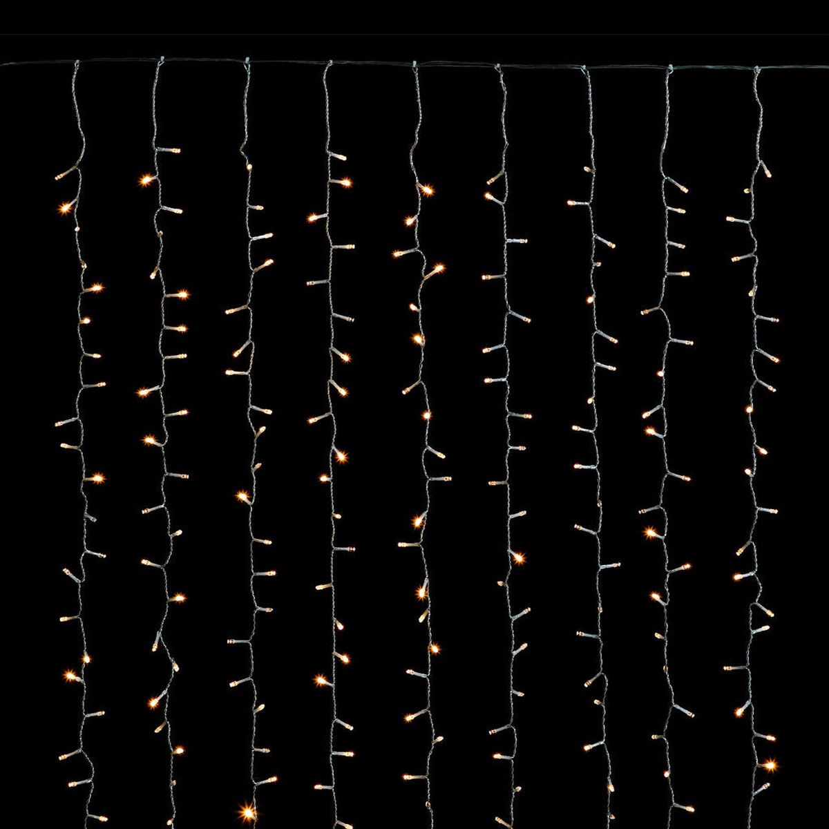 800 LED Crazy Twinkle Curtain Light - Warm White