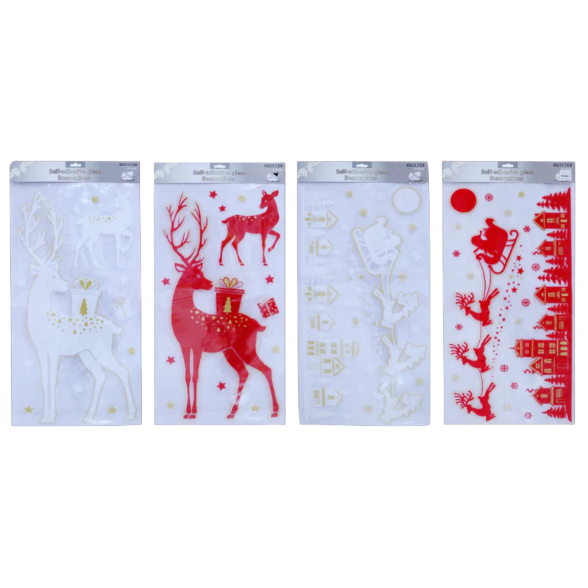 Giant Christmas Window Decal Sheet Assorted