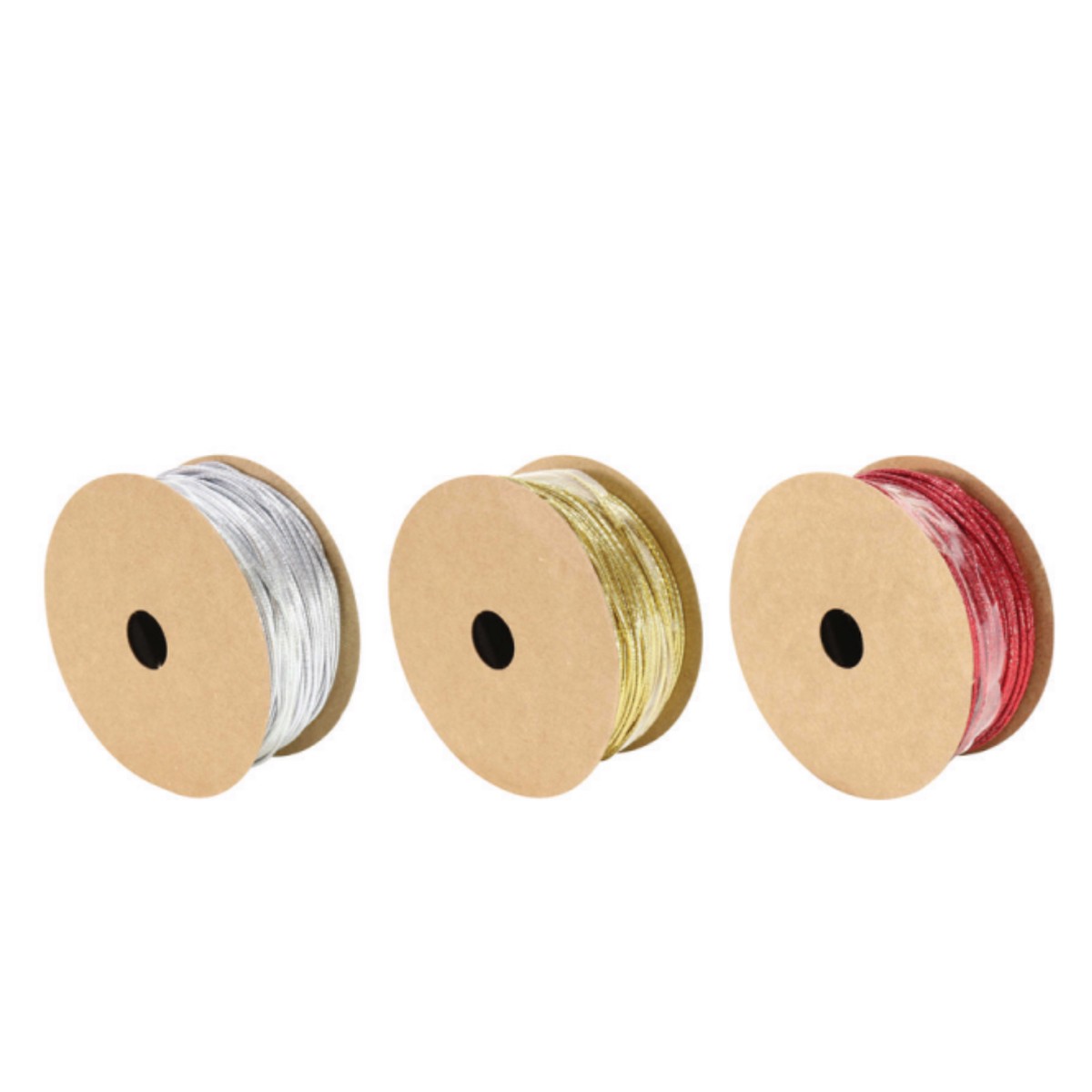 Gift Twine Metallic Elastic 8m Assorted