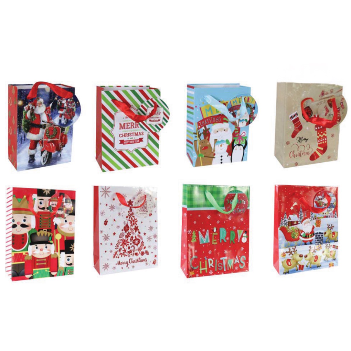 Giftbag Christmas Printed Large Mega Mix Assorted