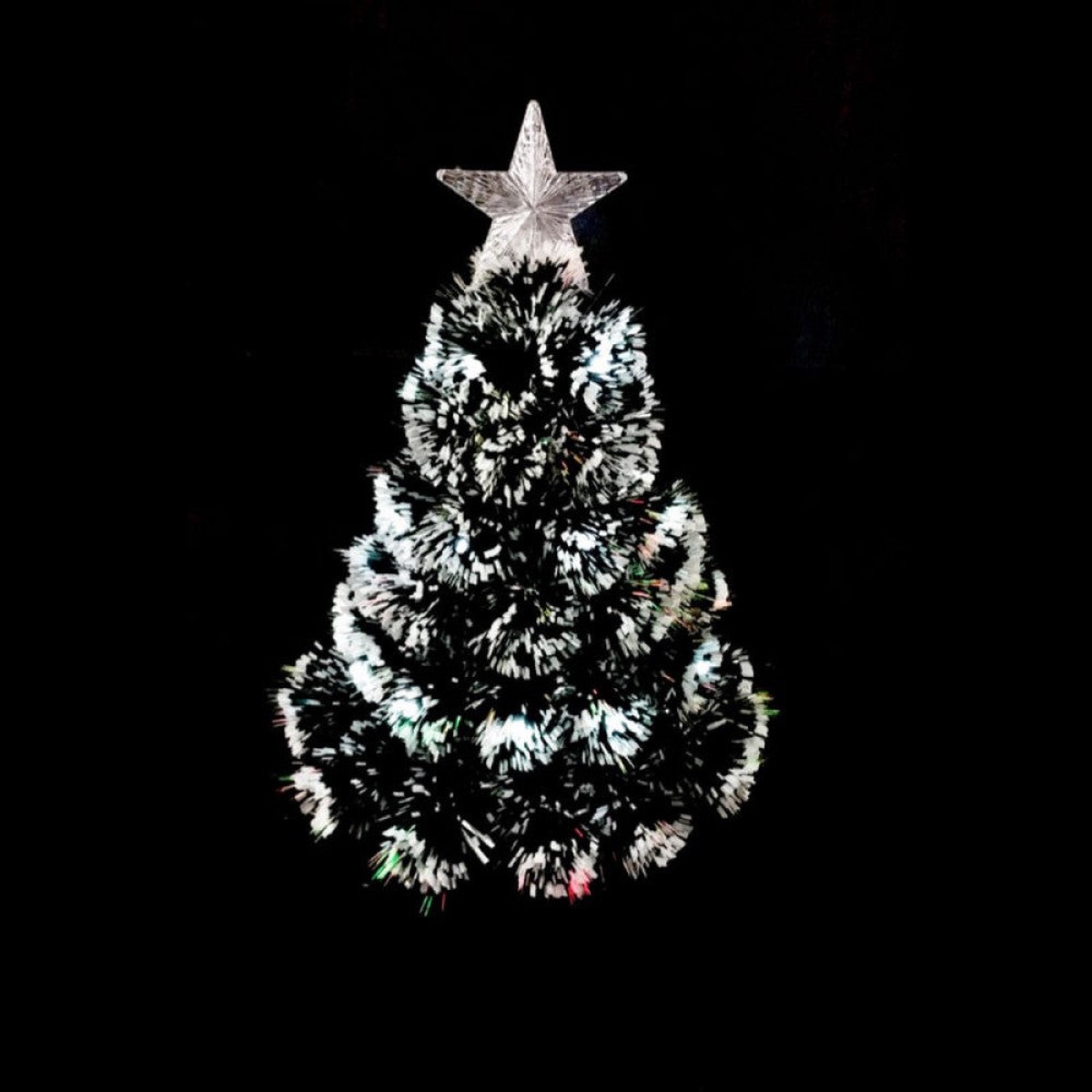 LED Fiber Optic Christmas Tree 60cm Multicolour