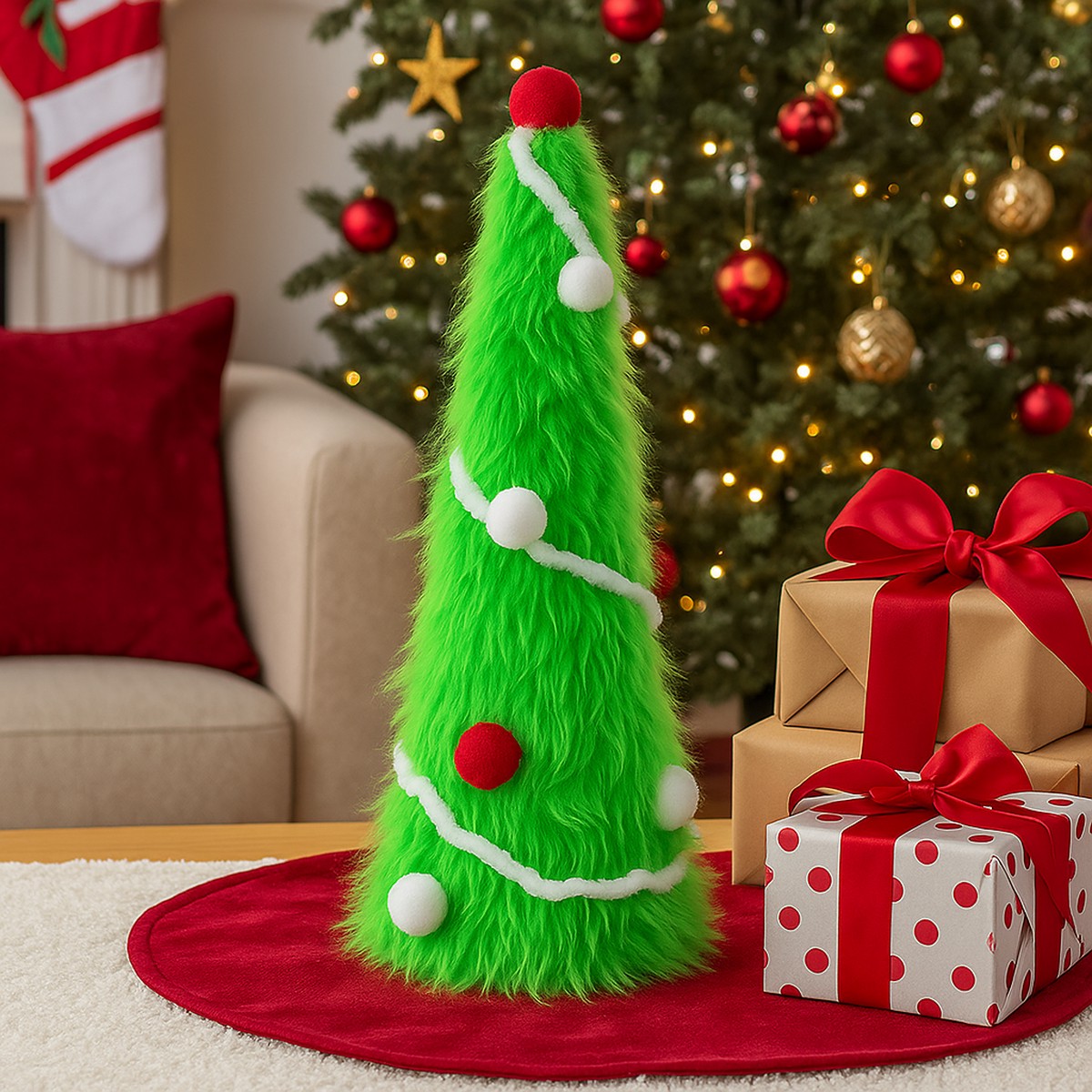 Mean Green Cone Tree 34cm