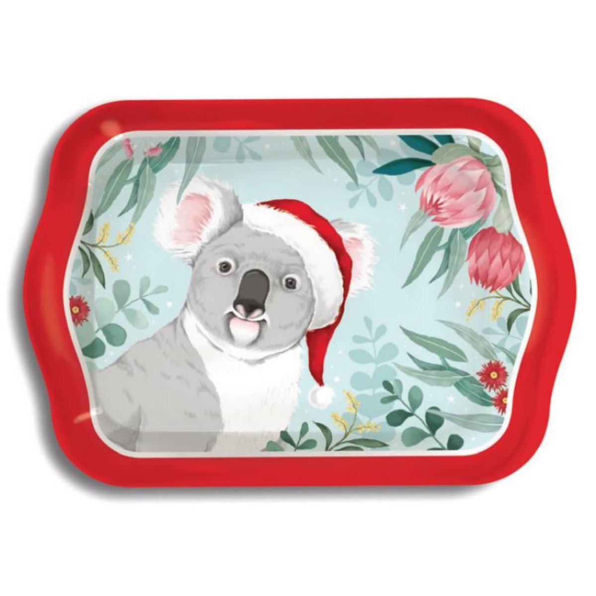 Melamine Tray Christmas Australiana Large