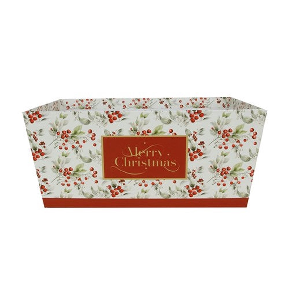 Traditional Christmas Hamper Basket 27.5X21.5X12cm