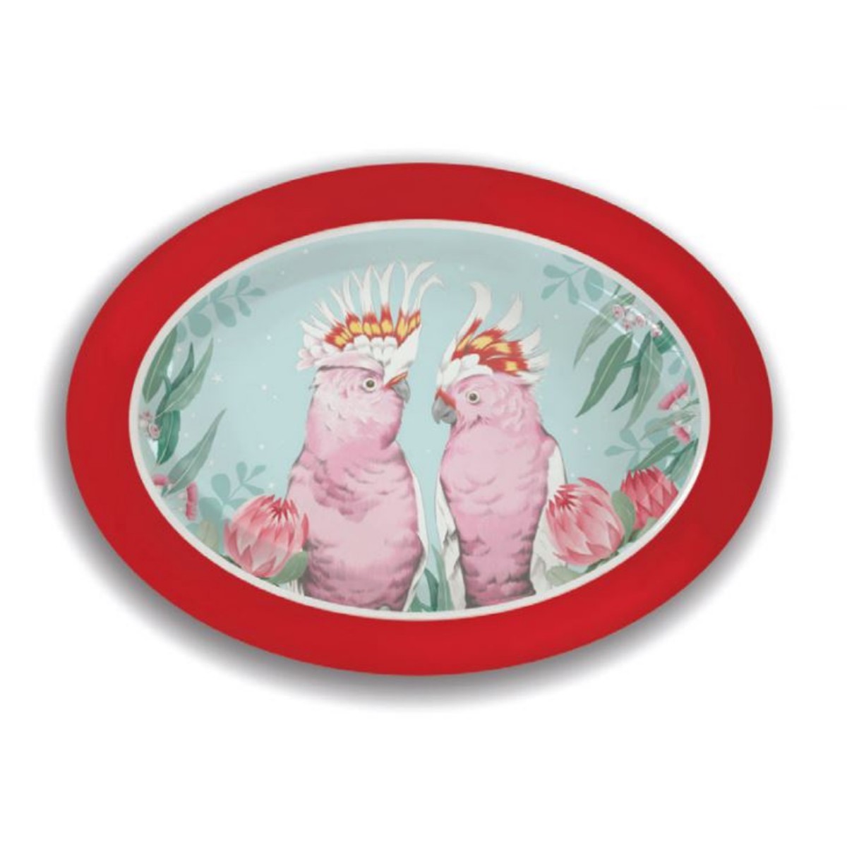 Christmas Melamine Australiana Oval Platter 36X26cm