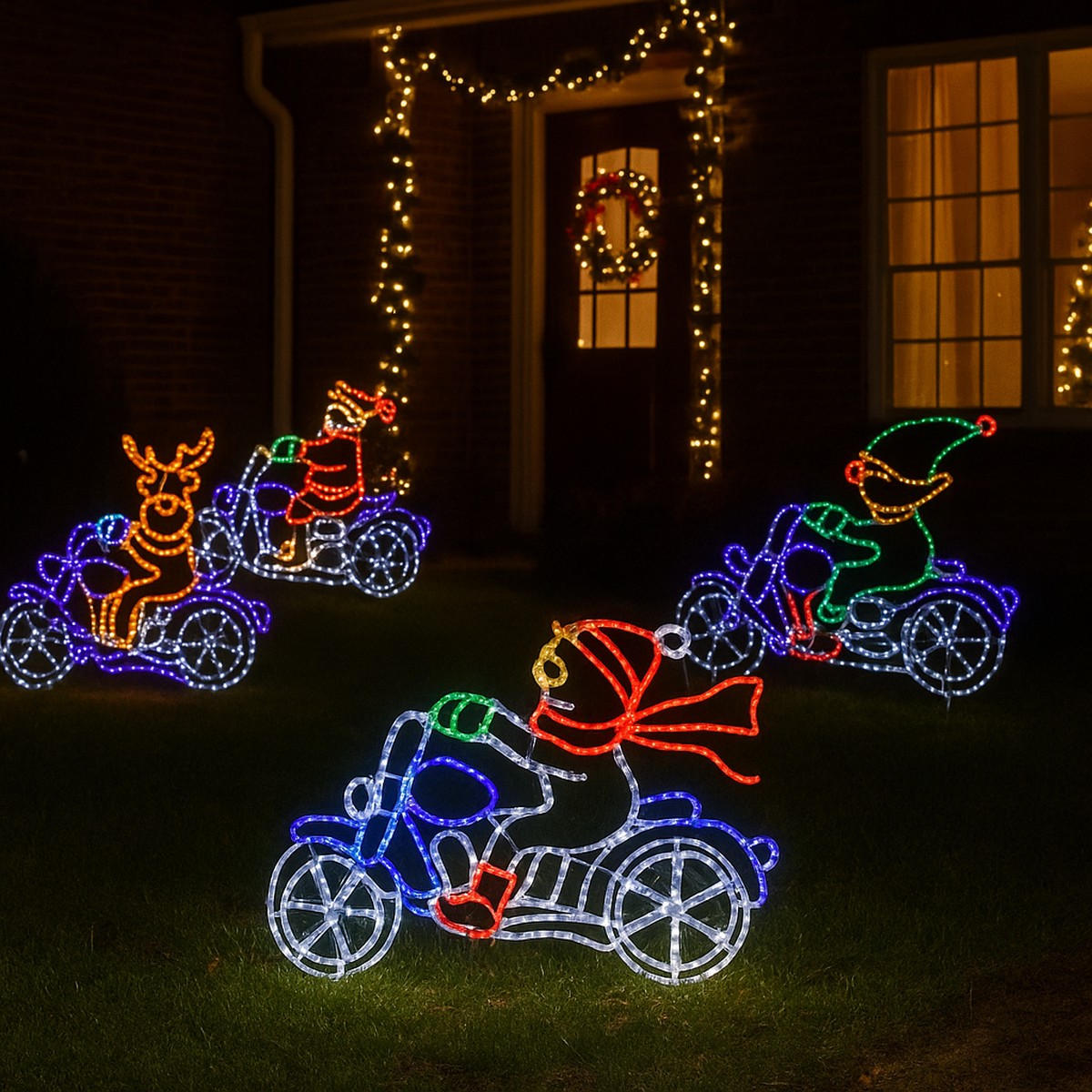 LED Rope Light Motorbike Crew Assorted