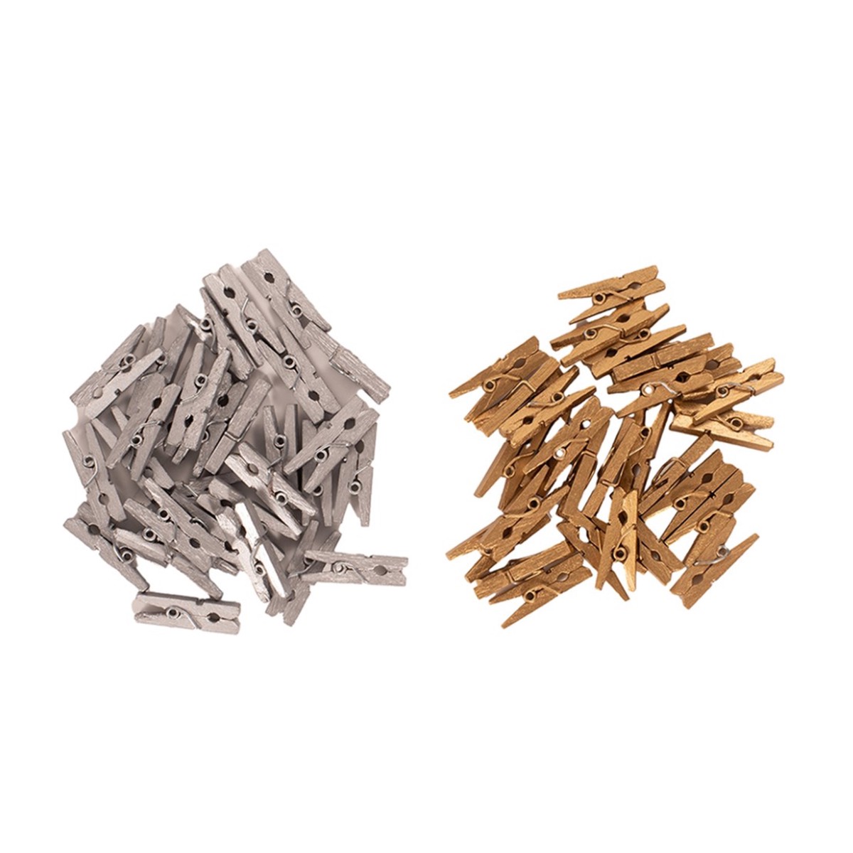 Pegs 30pk Gold Silver Assorted