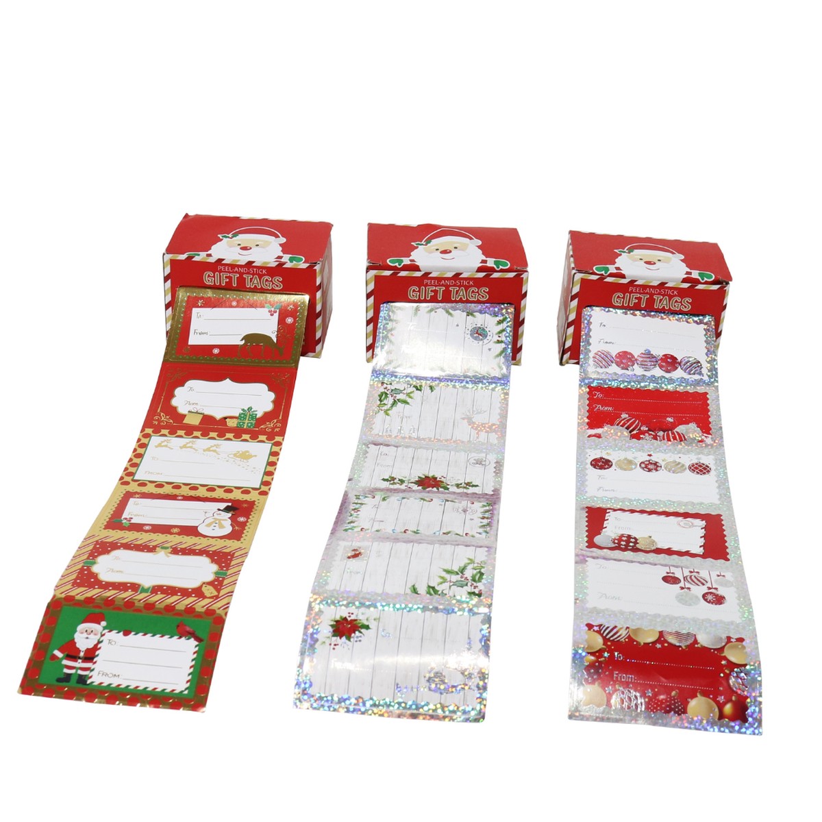 Roll In A Box Stickers Gift Tag 36pc 3 Asstd