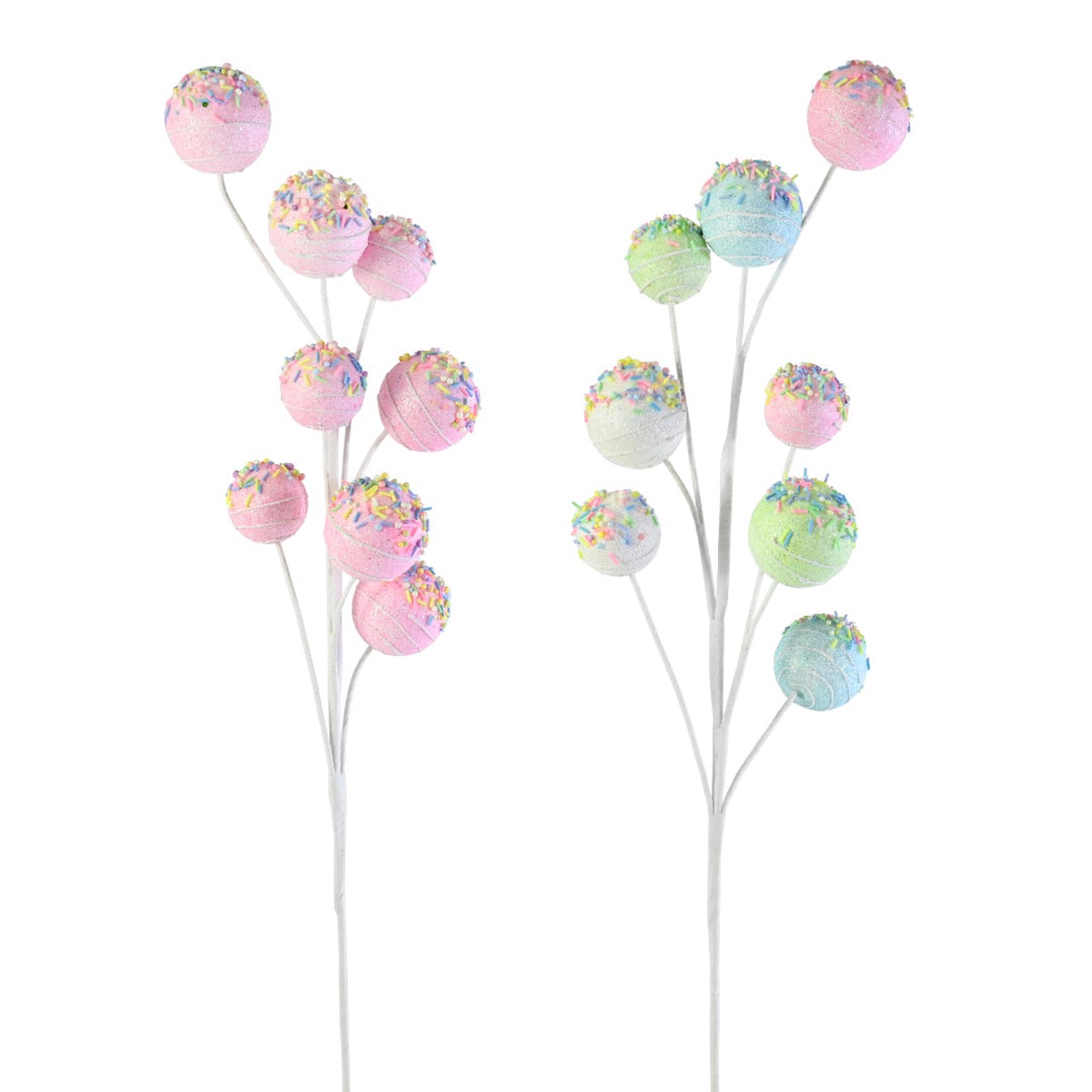 Sprinkles Foam Bauble Pick 75cm Assorted