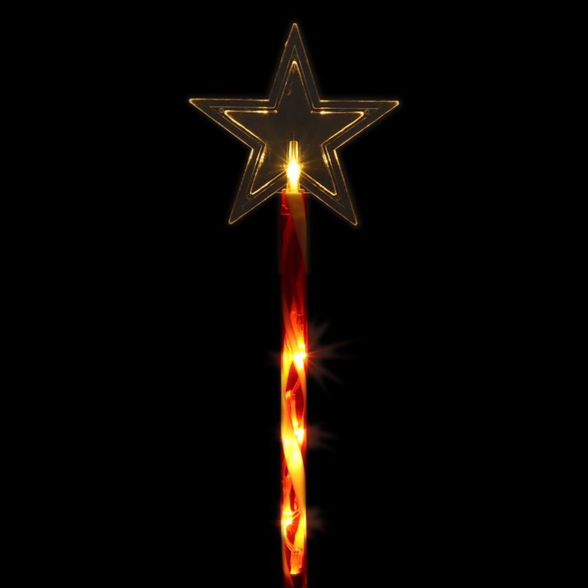Stake Light Solar Star 5 LED 12x12x36cm Warm White 2 Functions