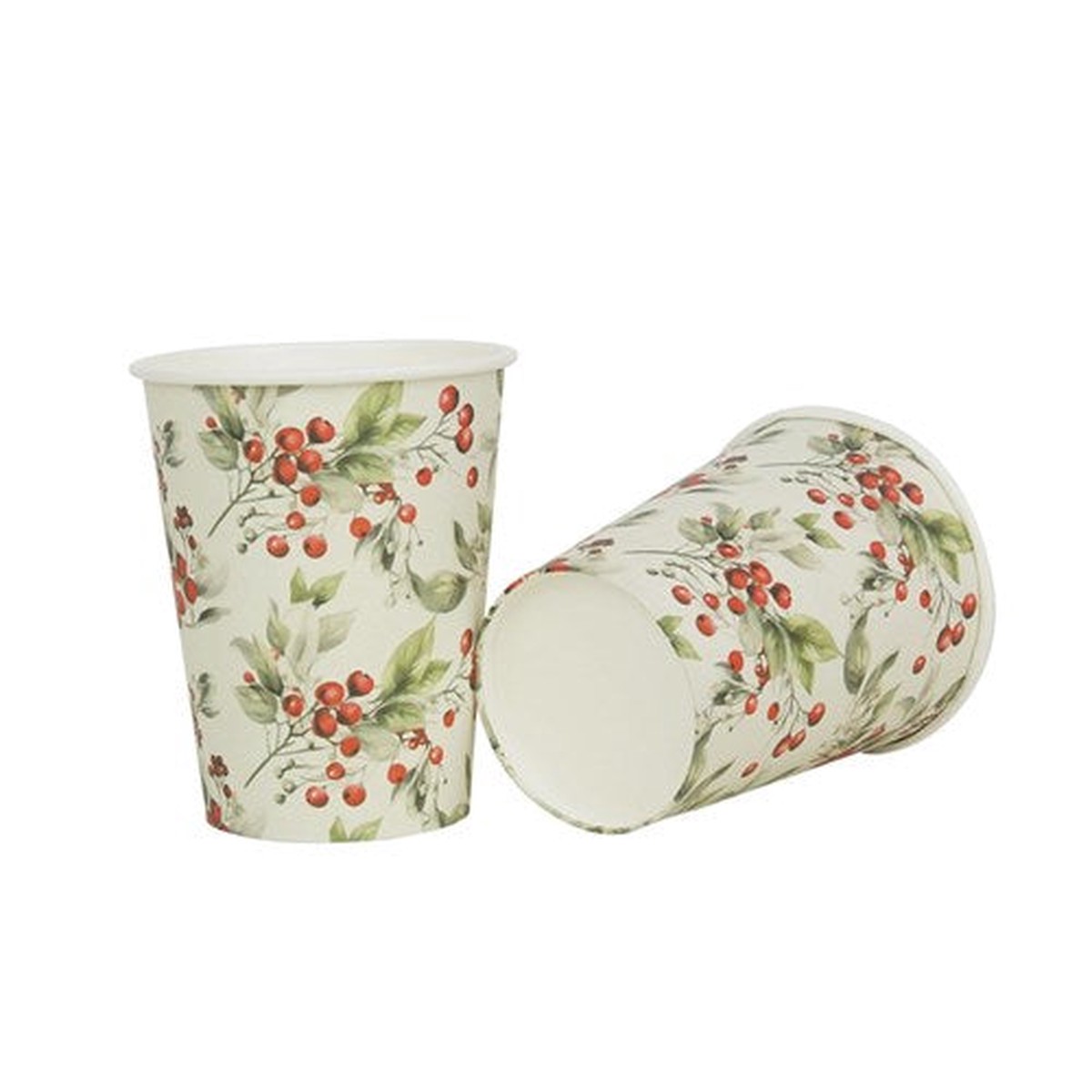 Berry Paper Cup -Plastic Free Pk20 266ml