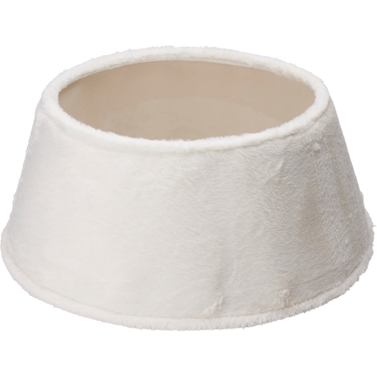 Tree Skirt 55cm Faux Fur White