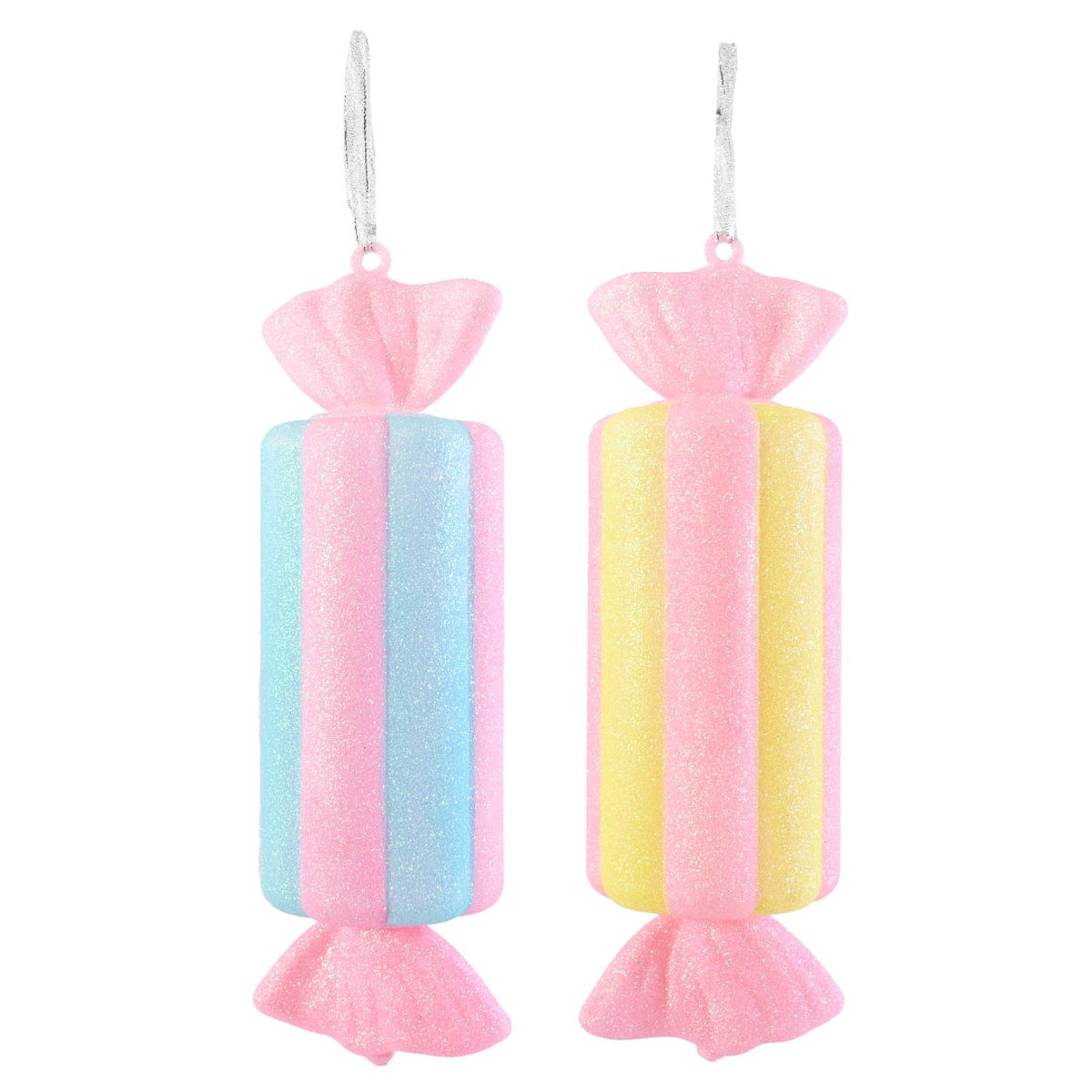 Hanging Glitter Candy 33cm Assorted