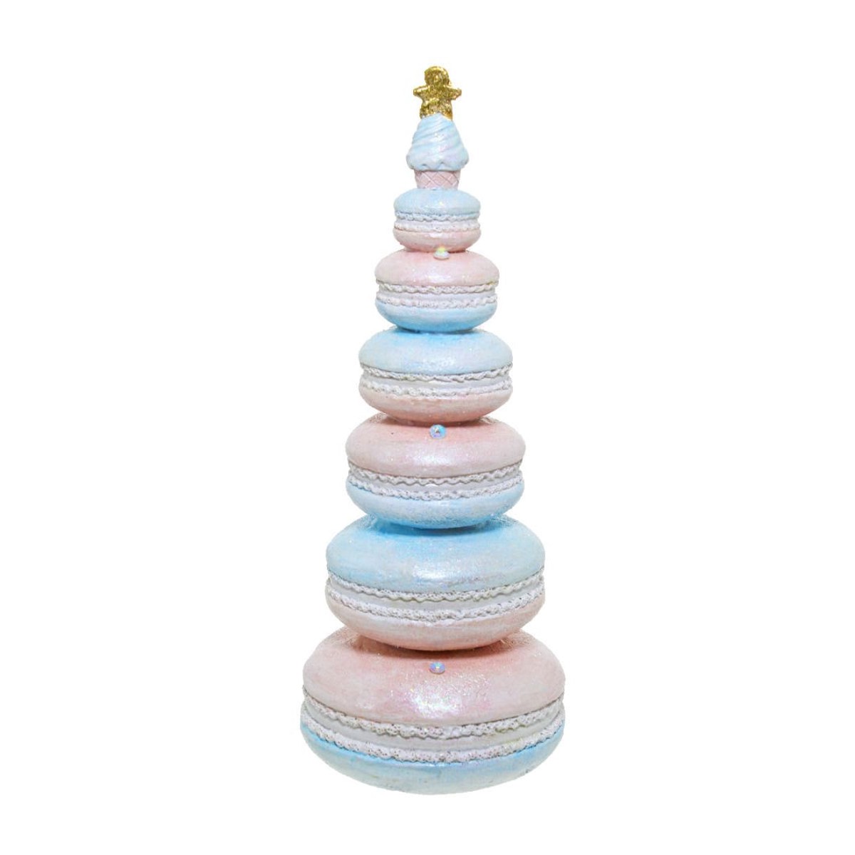20Cm Pink/Blue Macaron Tree