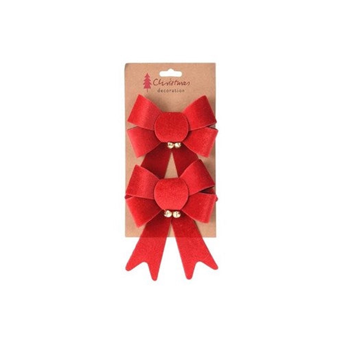 Bow W Bells 17cm Set Of 2