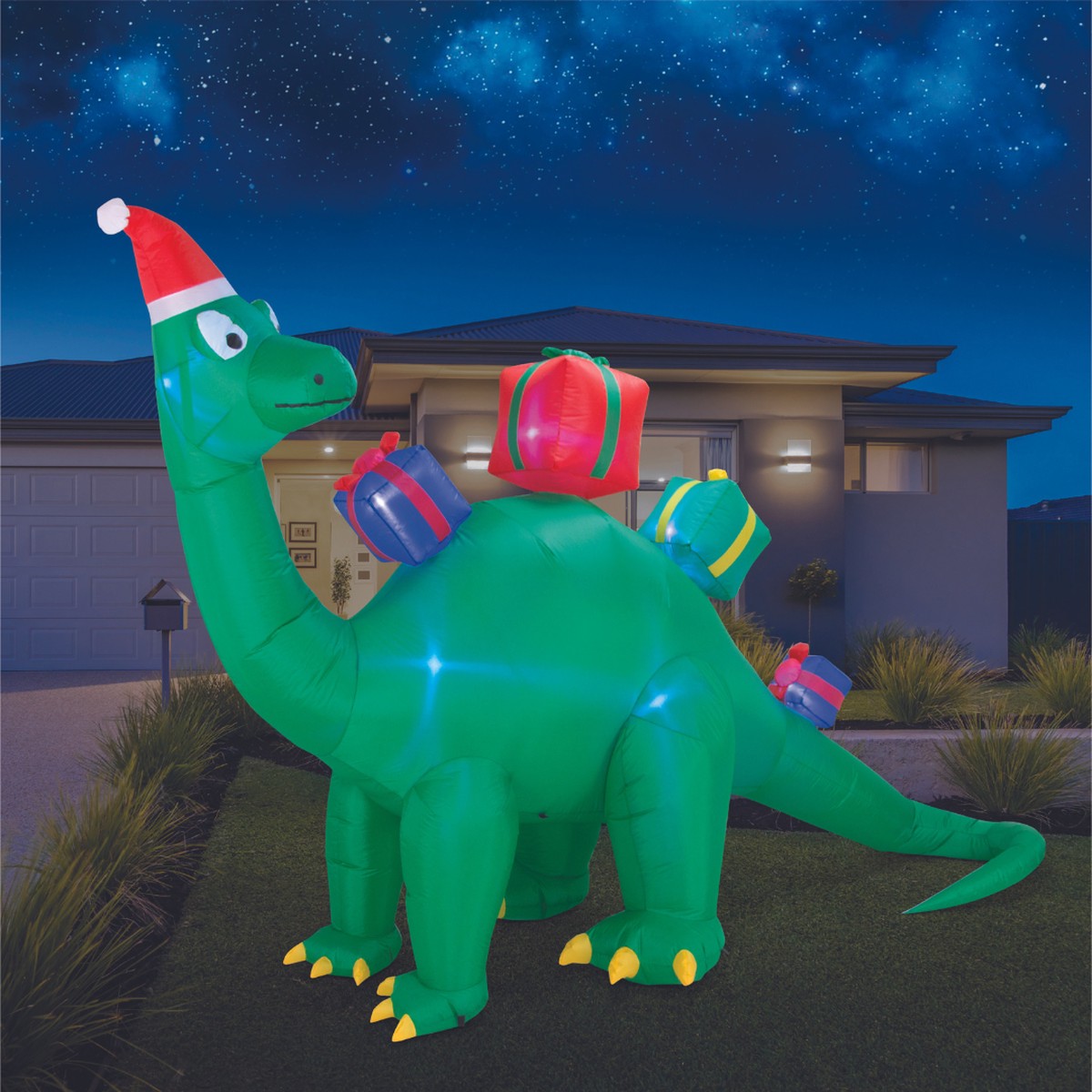Airpower Dino with 4 Presents Flashing 340cm