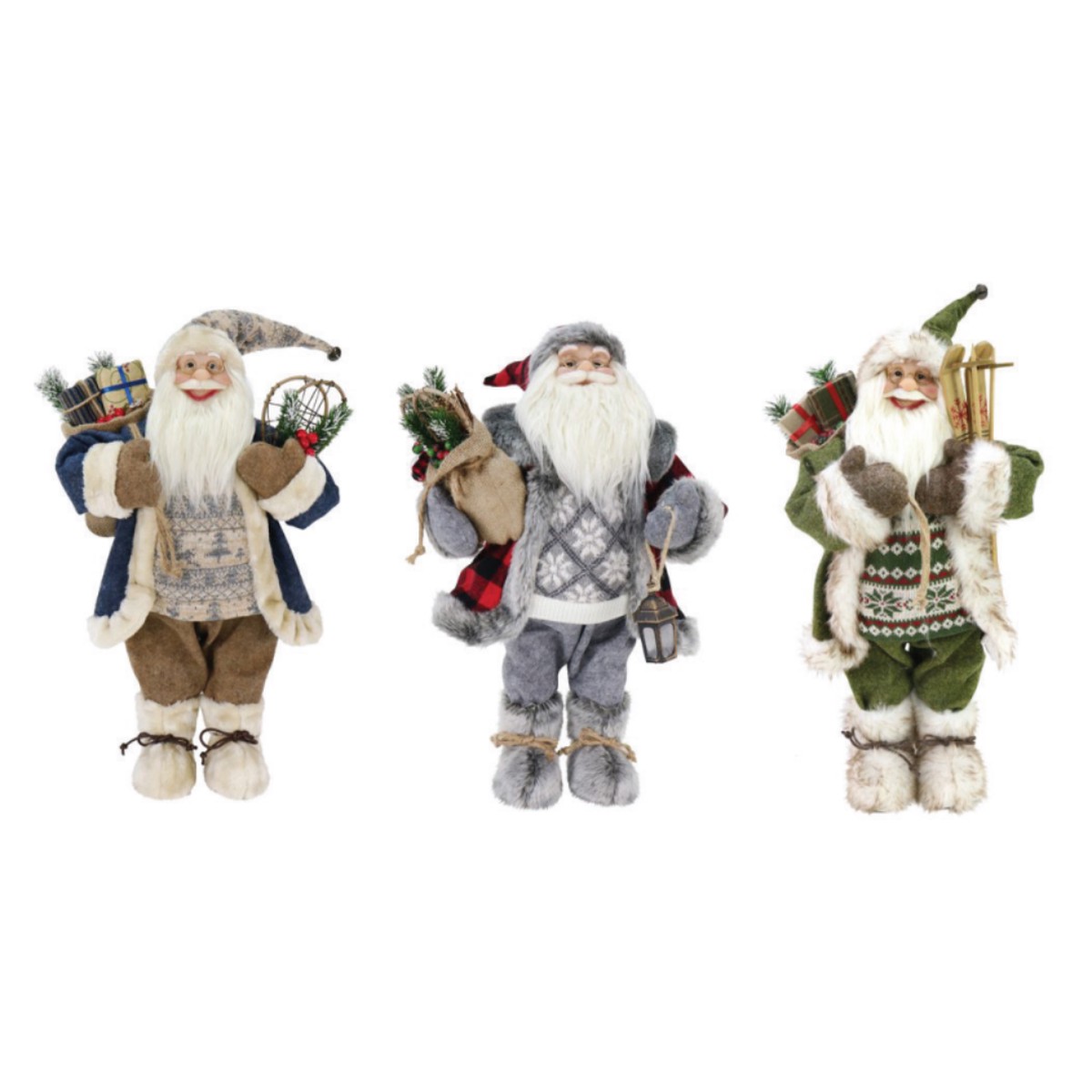 Wild-Woods Santa Figurine 60cm Assorted