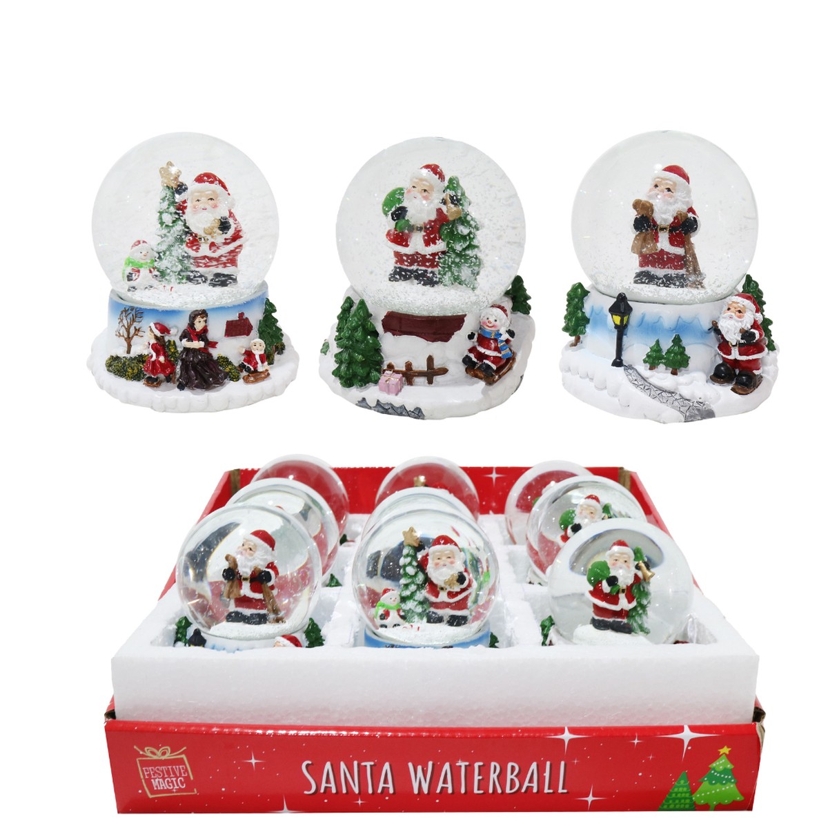 Water Ball Snowscene 6.5cm Assorted