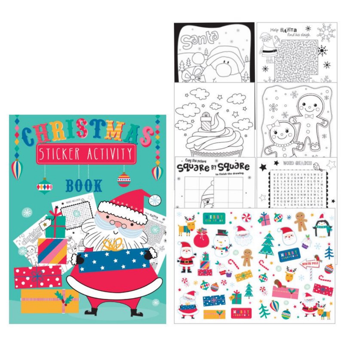 Xmas Stcker Actvty Bk
