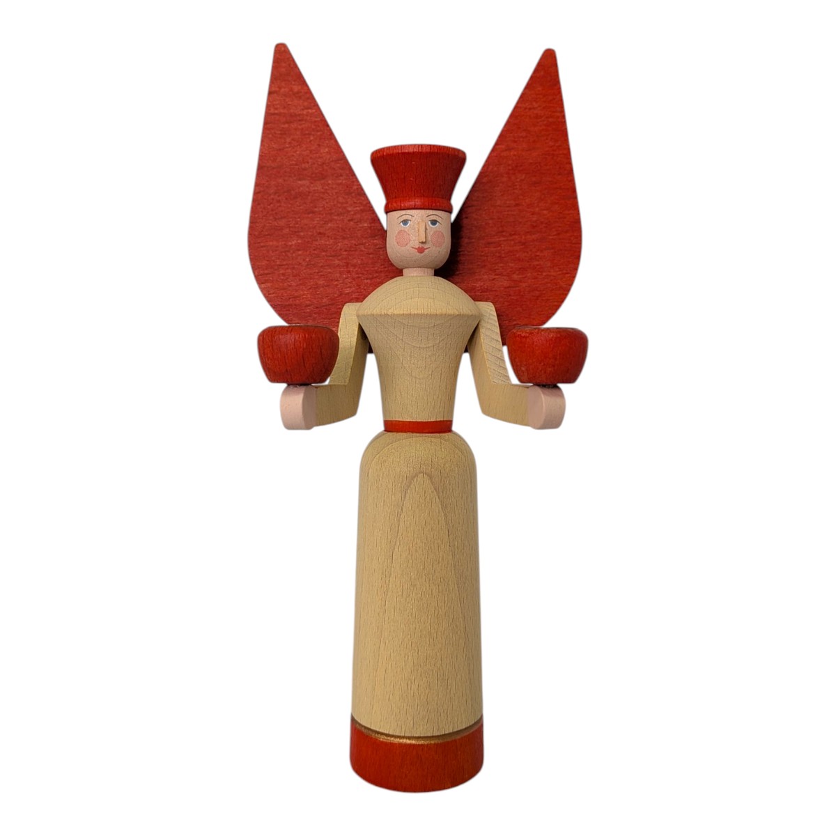 Angel chandelier, red