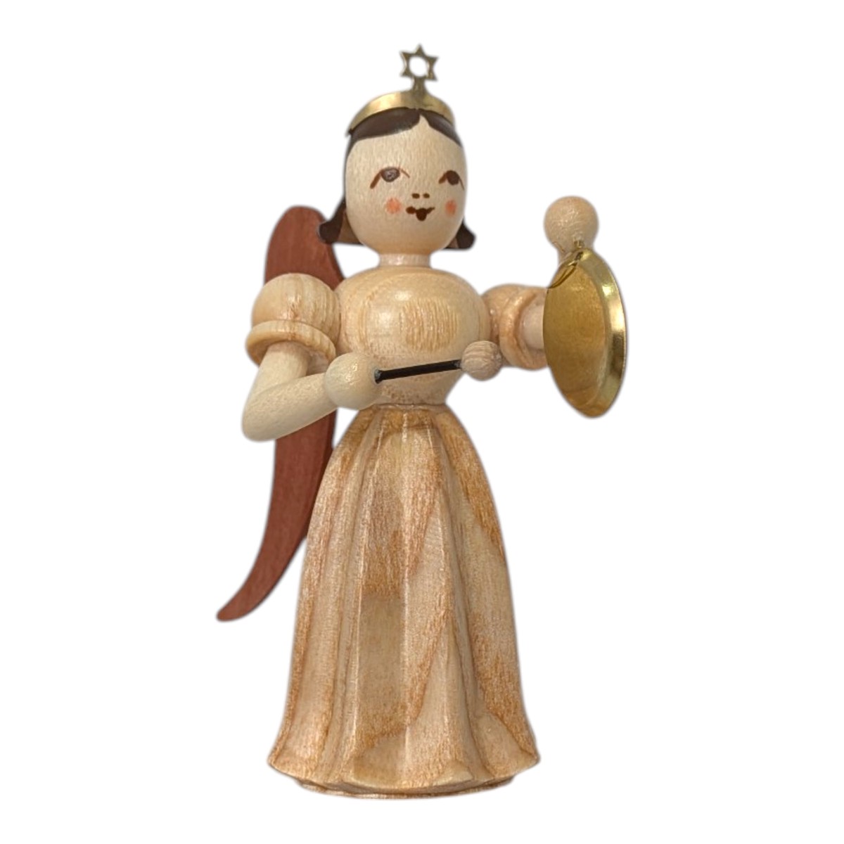 Blank long-skirted angel with gong