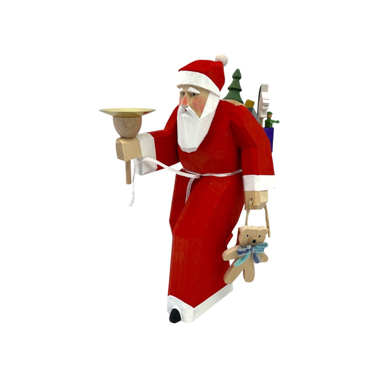 Christmas Figure Santa Claus with candle holder