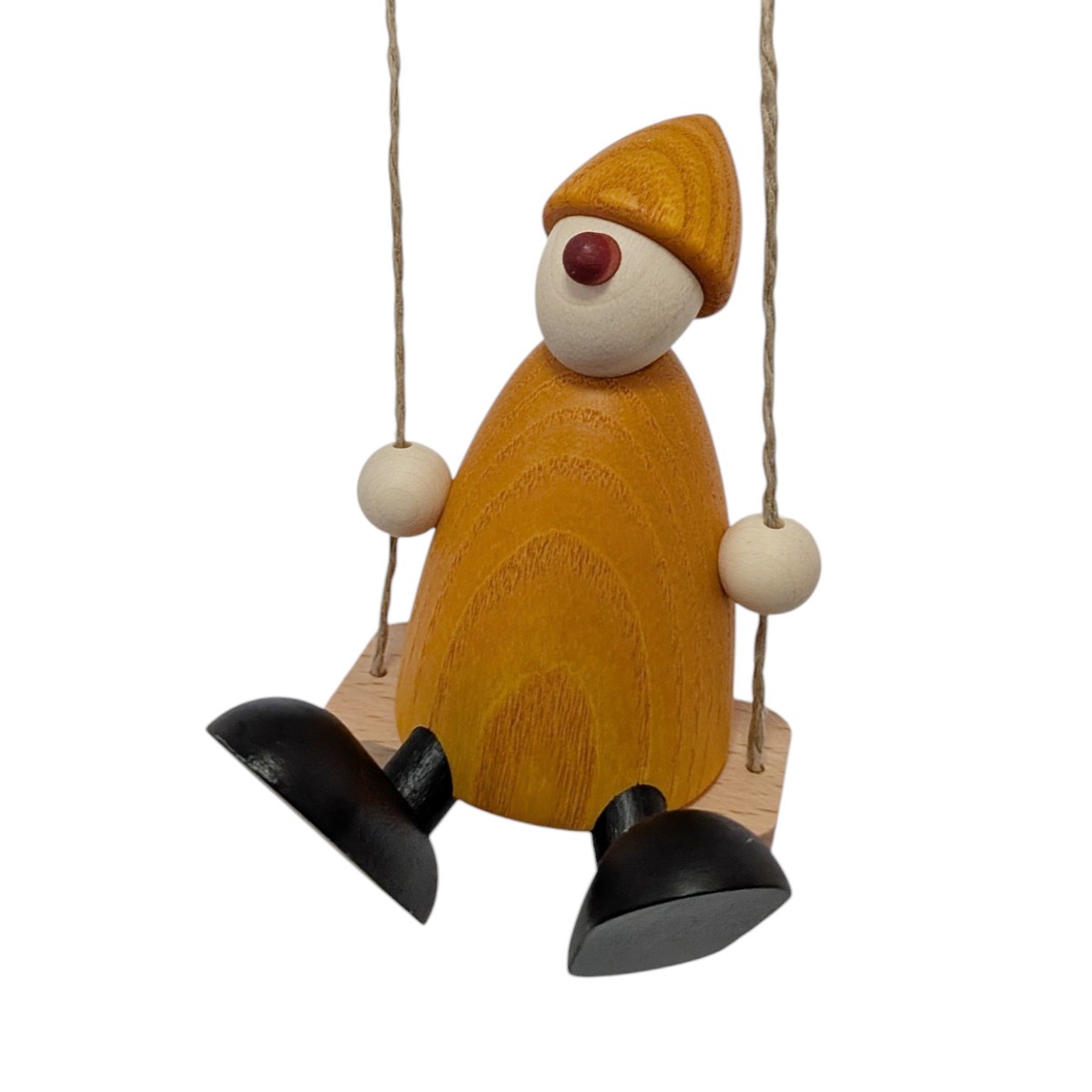 Congratulatory Fritz on swing, yellow