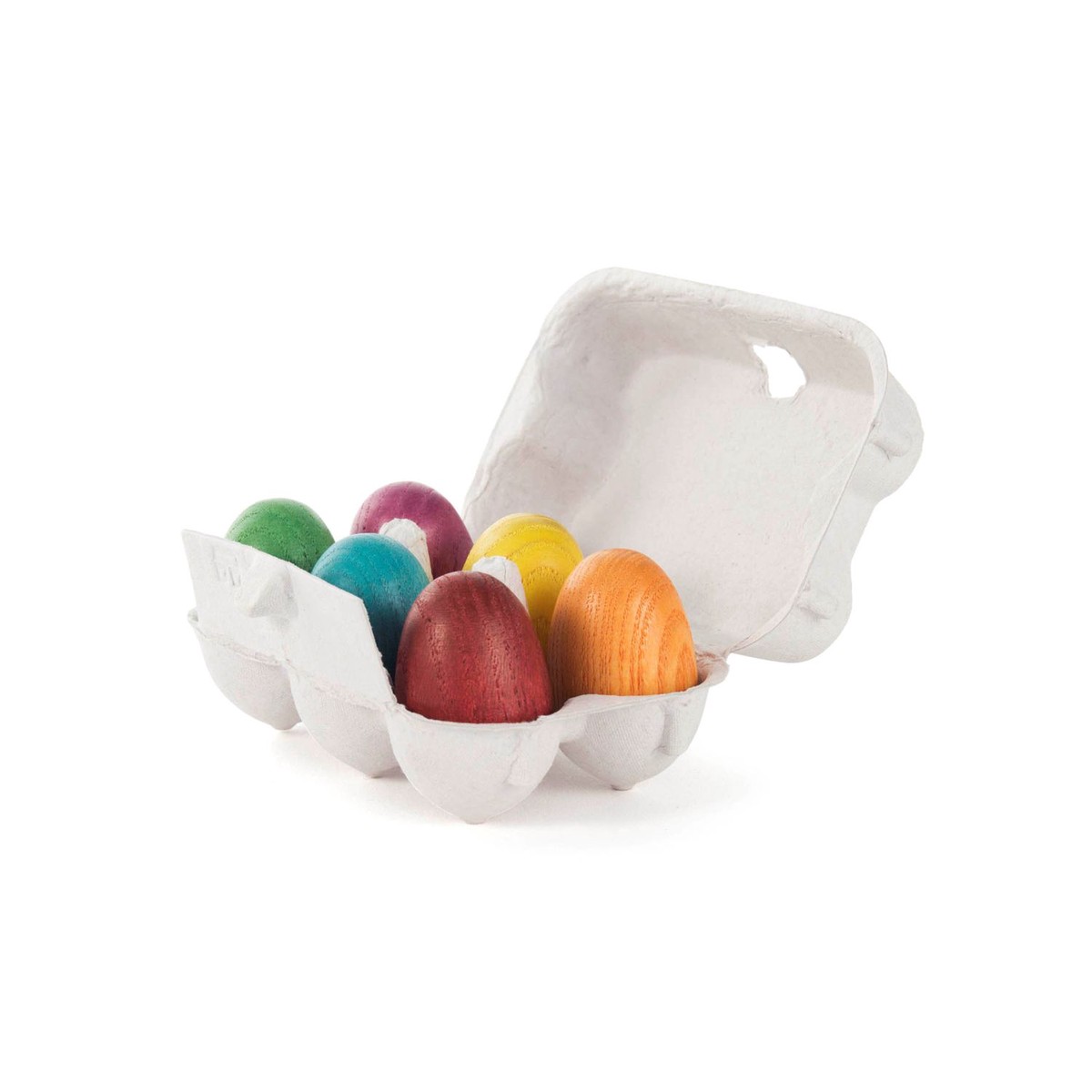easter eggs in egg carton (6 pieces)