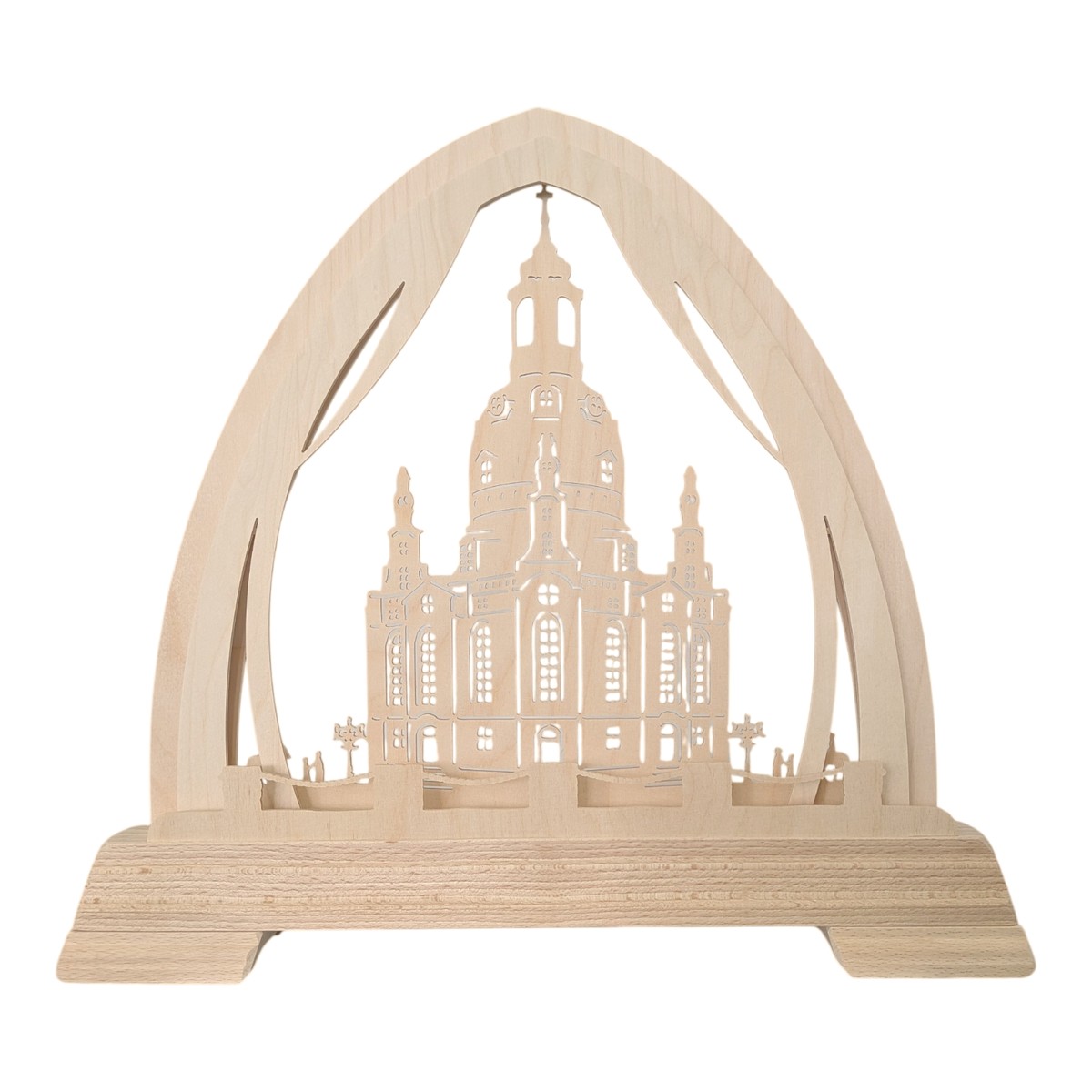 Gothic LED candle arch Dresden Frauenkirche