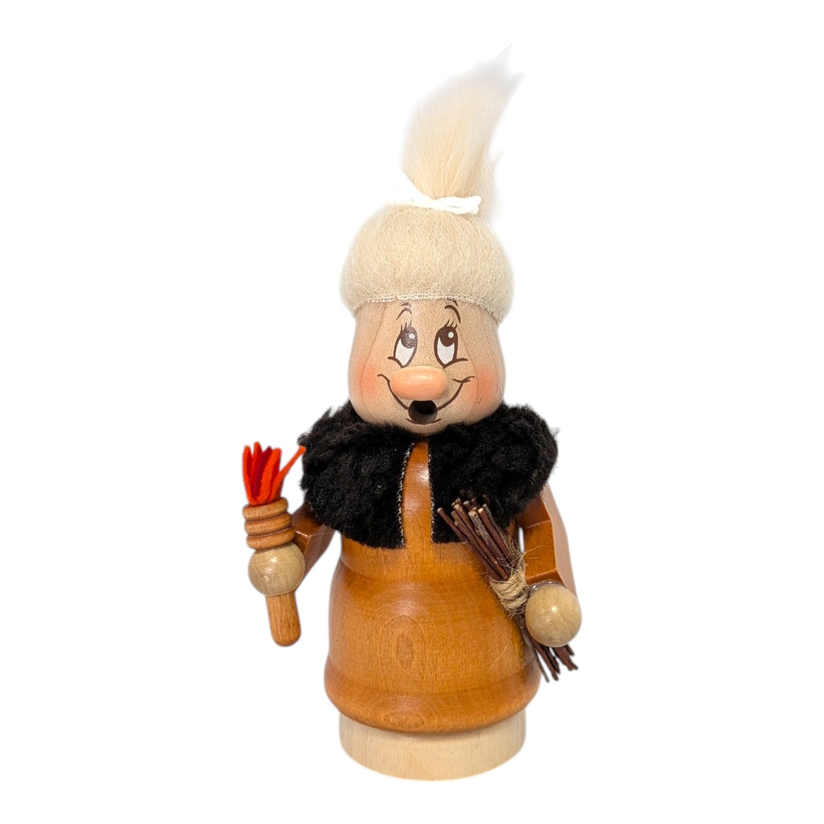 Incense smoker, mini gnome, ancient woman