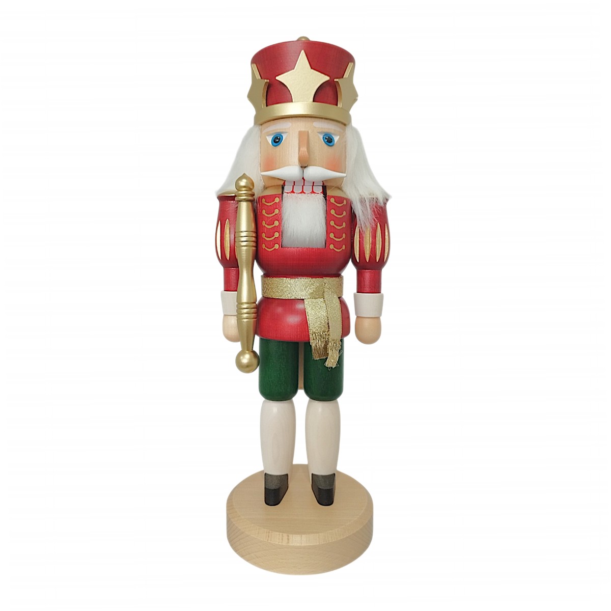 Nutcracker King, glazed, red