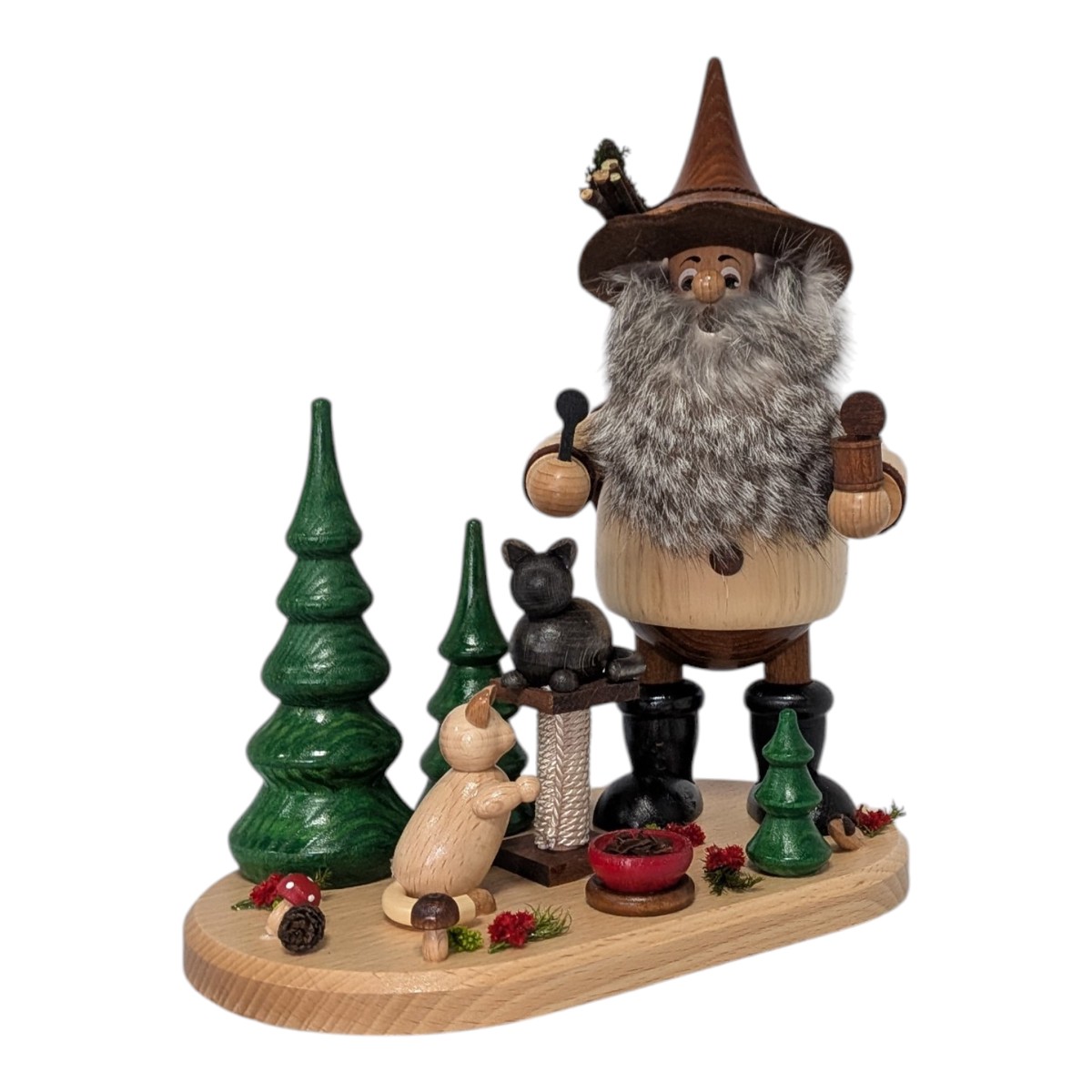 Smoking Figure: Forest Gnome  Cat Lover