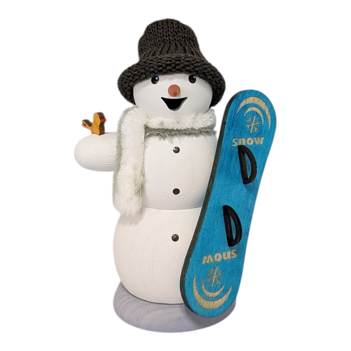 Snowman Incense Smoker with Snowboard