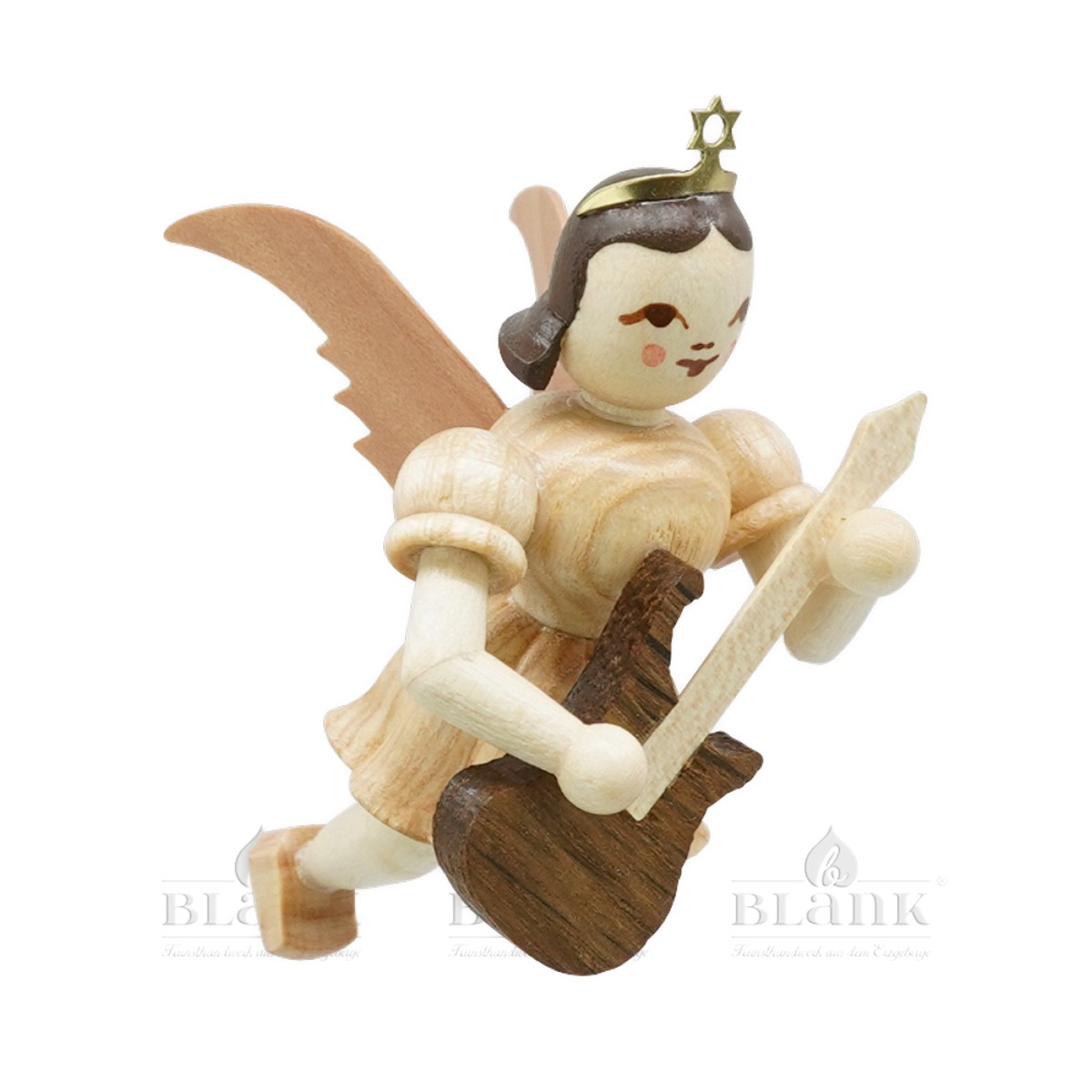 Blank floating angel with electric guitar
