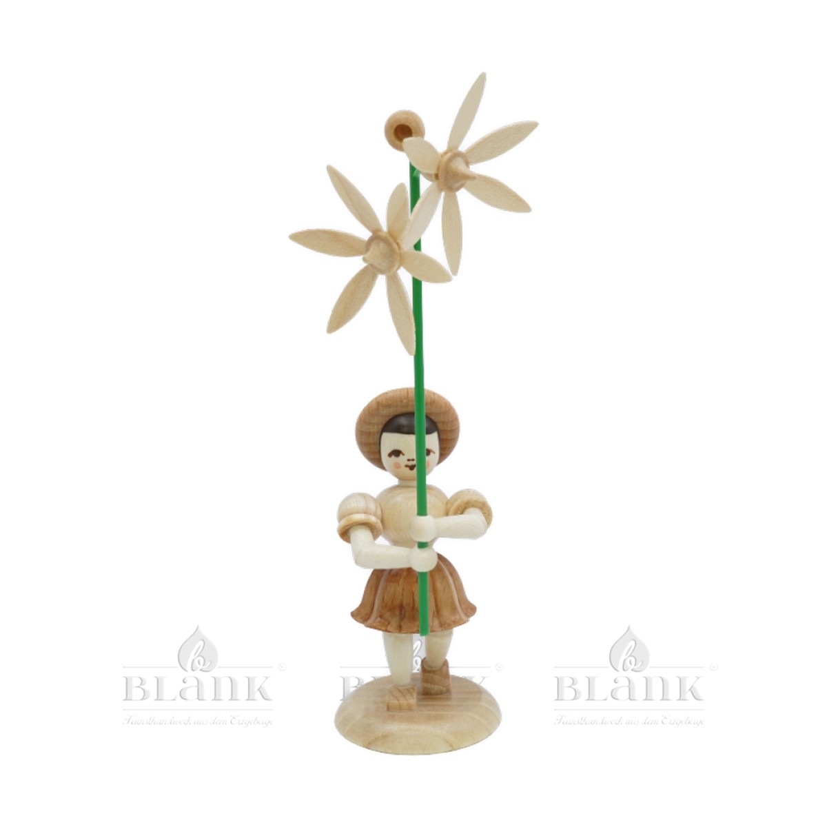 Blank flower child with bluebell, natural