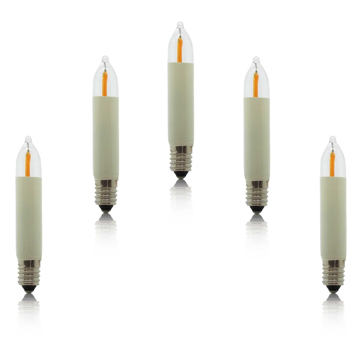 Filament LED small shaft candles 0.2W/E10 various voltages
