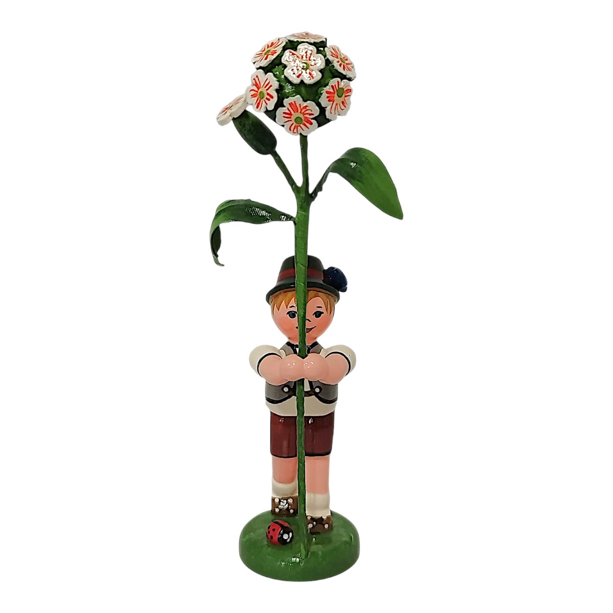 Flower child boy with sweet William